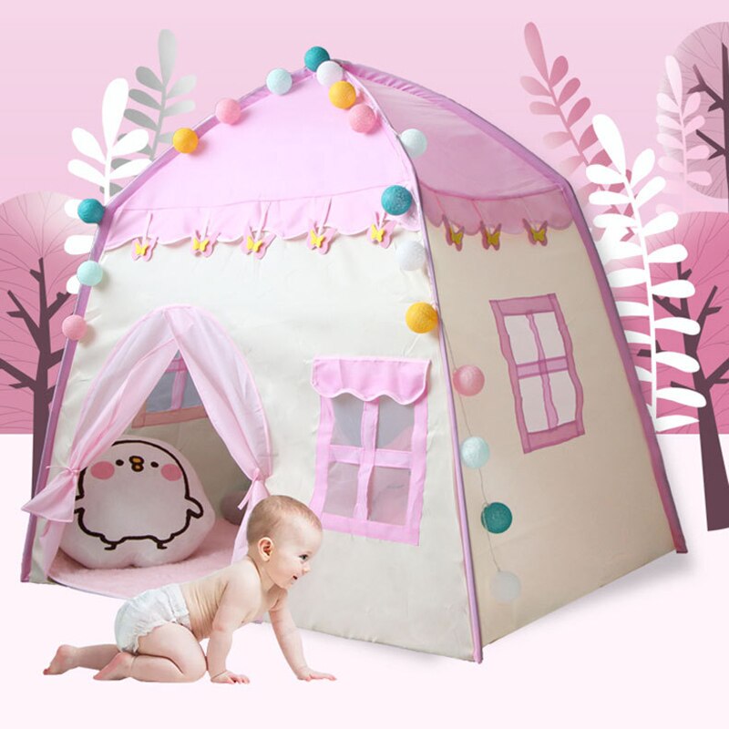 Girl Princess Tent Small House Children&#39;s Tent Play House Boy Play House Kids Childhood Hut Indoor Home Toy House