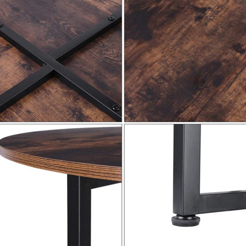 70 * 70 * 40cm Round Coffee Table Nordic Small Coffee Table Modern Home Living Room Sofa Round Removable Modern Table