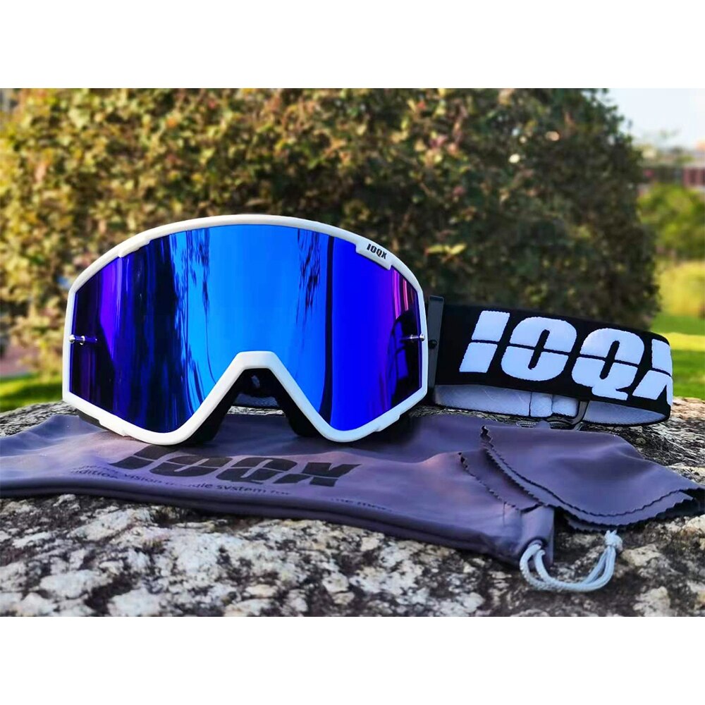IOQX-Gafas de Motocross para descenso, protección UV contra la suciedad, a prueba de polvo y viento, MX, ATV, Gafa de esquí todoterreno