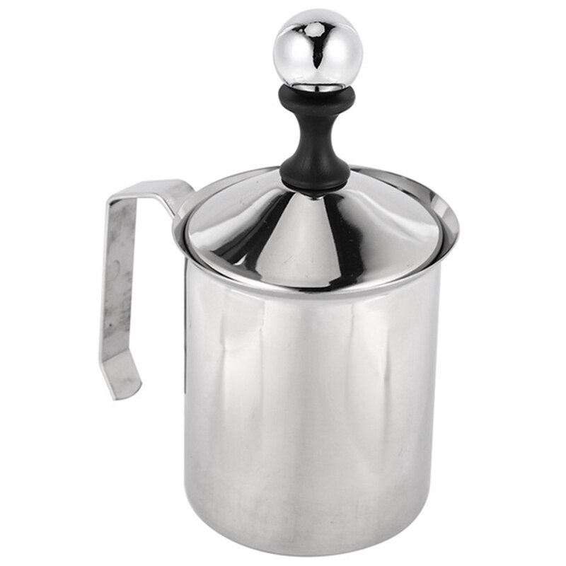 Premium Stainless Steel Coffee Filter with Manual Milk French Press Coffee Maker