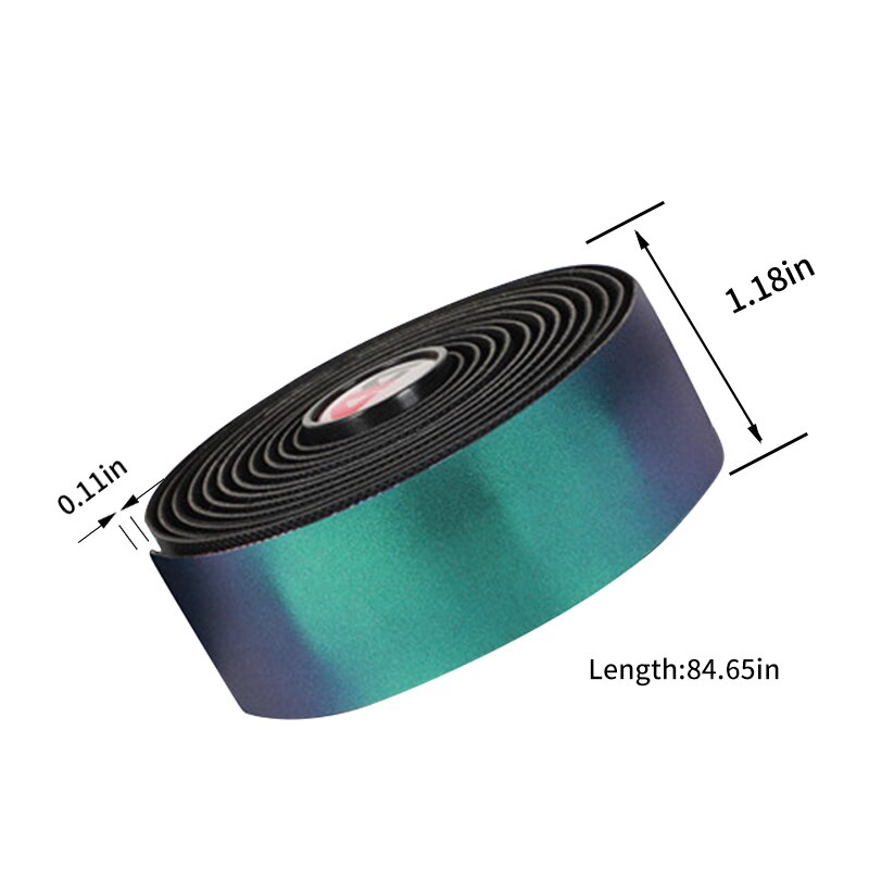 2.2cm cykel reflekterande styrband tejp cykel cykel bar wrap tejp halk absorberar svett styret tejp cykeltillbehör: B