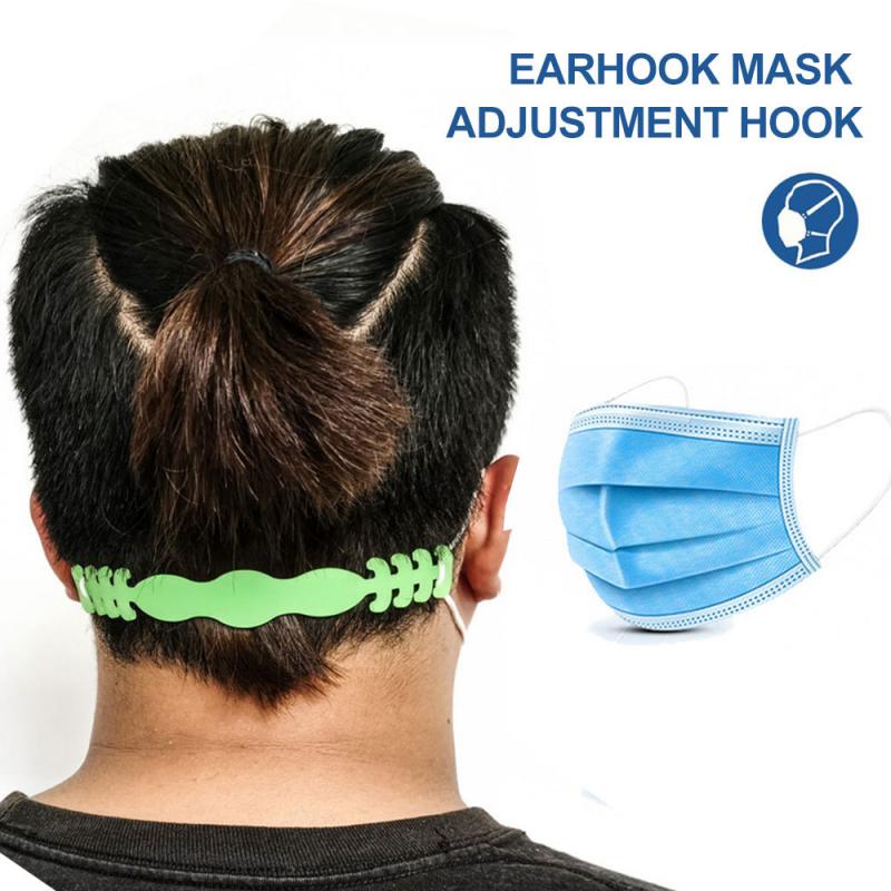Universal maske krog forhindrer øre-træk justerbar maske reb forlængelse spænde maske spænde anti-glidende drop tilbehør: 3