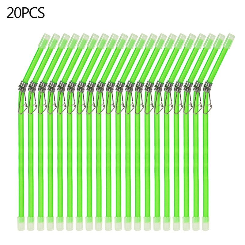 20pcs Sea Fishing Anti-Tangle Feeder Boom Booms with Snaps L Shape Fishing Balance Connector 20cm Tube