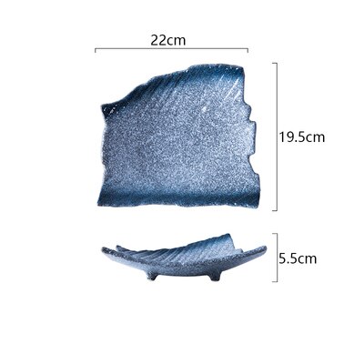 Kotiruokalautanen keraamiset astiat länsimaiset ruokalautaset epäsäännölliset kivitavarat ruokalautaset nuudelilautaset: A