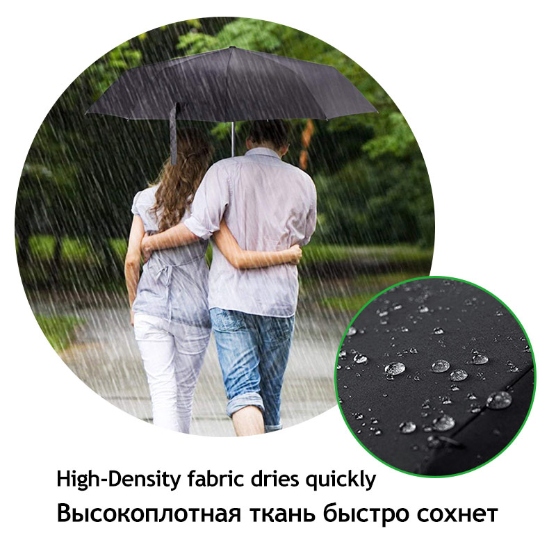 Guarda-chuva masculino chuva mulher marca de qualidade grande 120cm 3 dobrável golfe negócios guarda-chuva guarda-chuva à prova vento automático guarda-sol viagem
