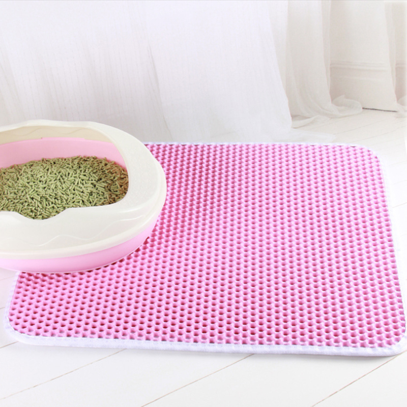Pet litter mat with Double layer waterproof clean pad accessories for dog cat toilet