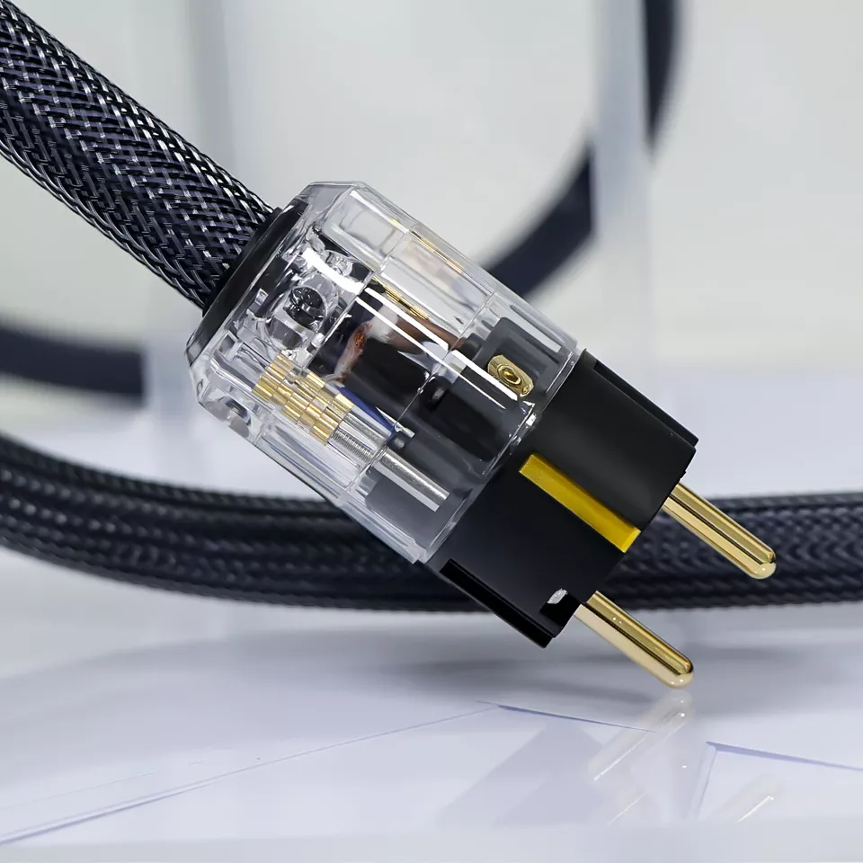 Câble d'alimentation Hifi Audio US/EU, prise électrique occidentale, câble en cuivre ODavid, signature 400 haut de gamme avec connecteur plaqué or