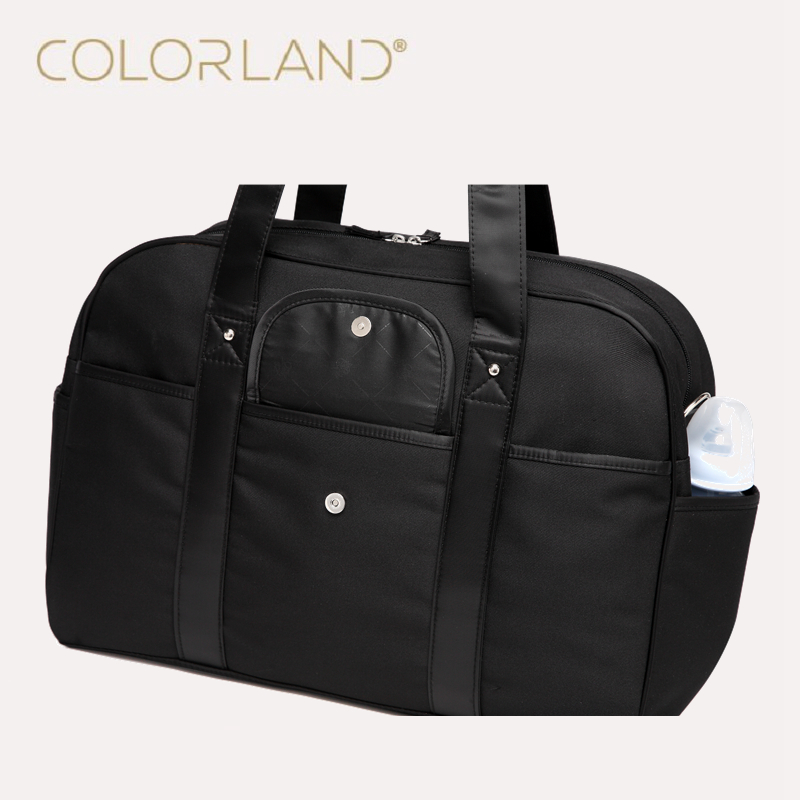 Colorland, bolso de pañales de para bebé, momia, bolsa de pañales de maternidad, organizador para papá, bolsas de mensajero cambiantes, bolso de mano para madre, bolso maternal