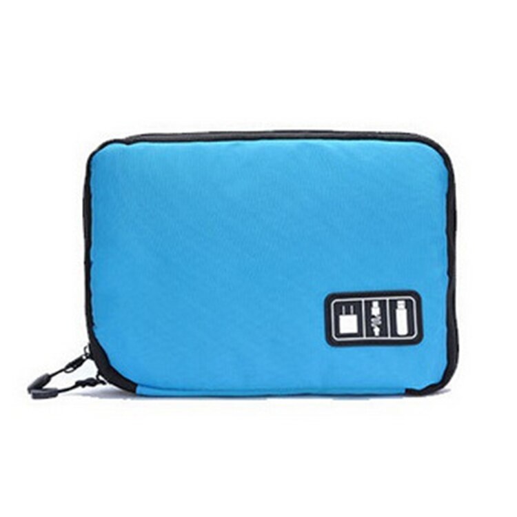 UTHAI T47 HDD Kabel Lagerung Tasche Reise Handy, Mobiltelefon Festplatte U Disk Organisation Paket Kopfhörer SSD Ladegerät Protable Lagerung Kasten: T47-Blau