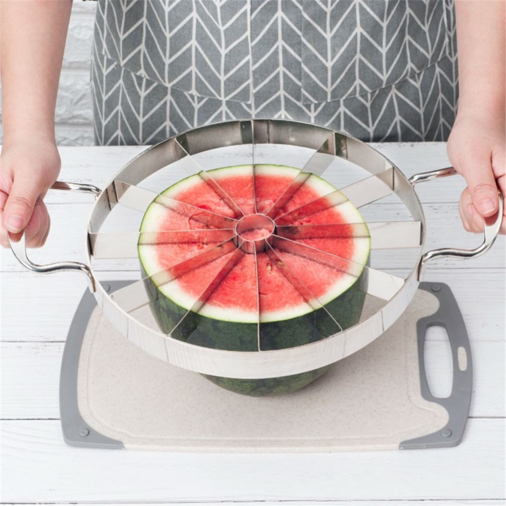Handig Watermeloen Snijmachine Keuken Rvs Slitters Snijgereedschap Watermeloen Cutter Fruit Cutter Keuken Gereedschap