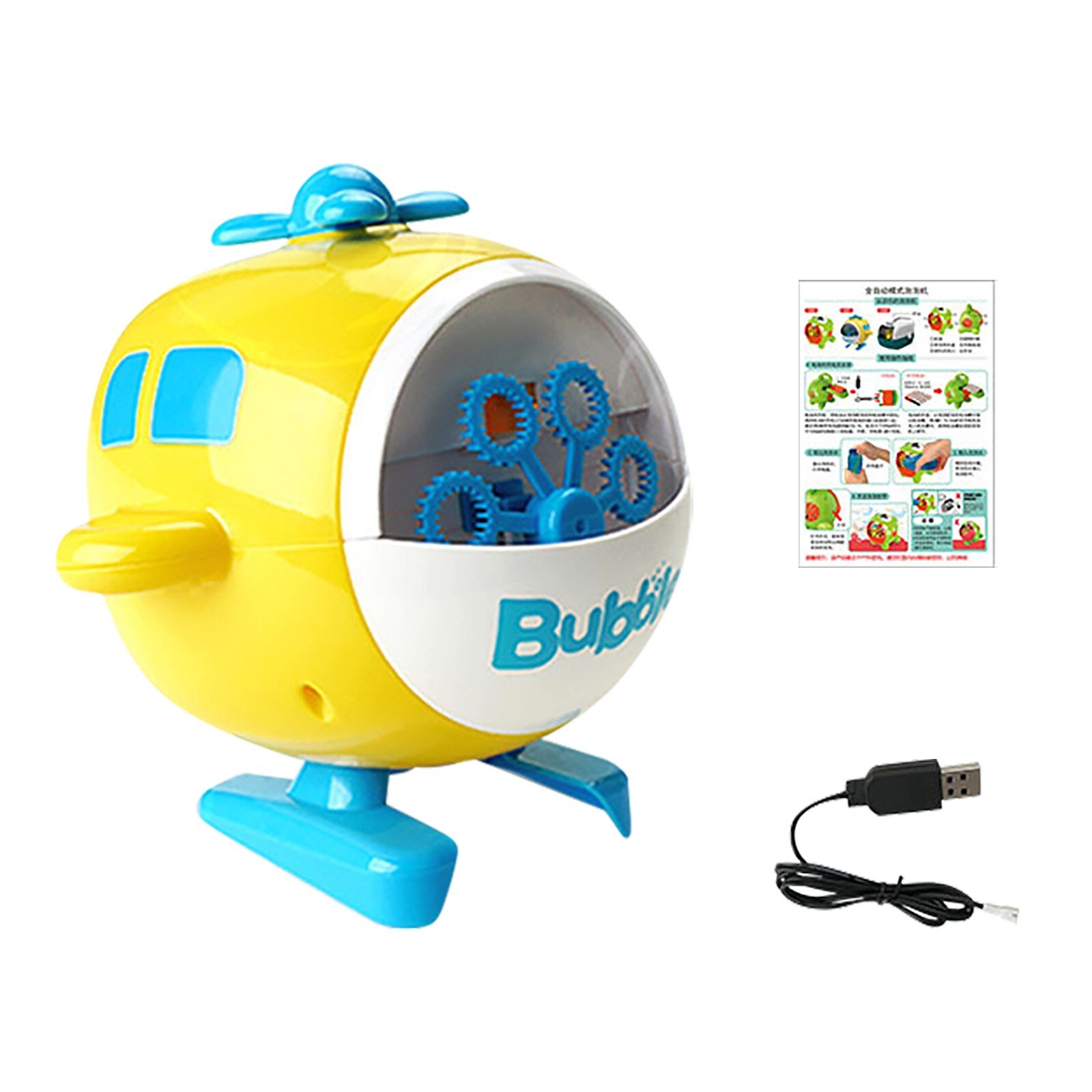 50Ml Bubble Machine Automatische Usb Oplaadbare Bubble Blower Lichtgewicht Draagbare Kinderen Bubble Maker Speelgoed Voor Outdoor: B