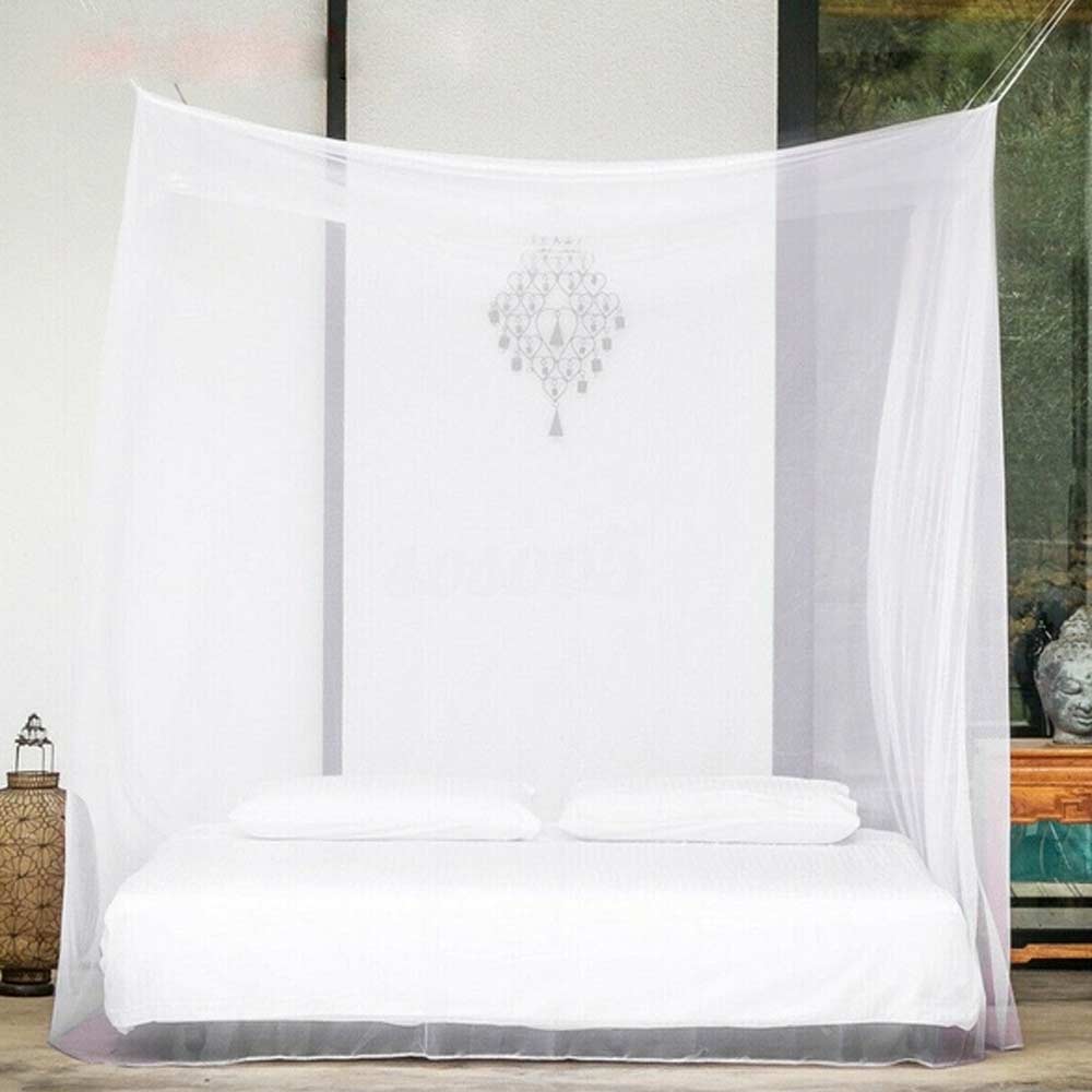Square Foldable Mosquito Control Mosquito Net Portable White Mesh Camping Net Lightweight Camping Tent Outdoor Sleeping Summer