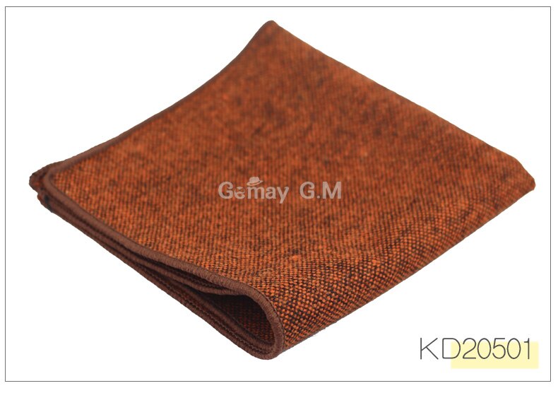 Lommetørklæde tørklæder forretningsdragt hankies uld afslappet herre lomme firkantede solide lommetørklæder til bryllup 23*23cm: Kd20501