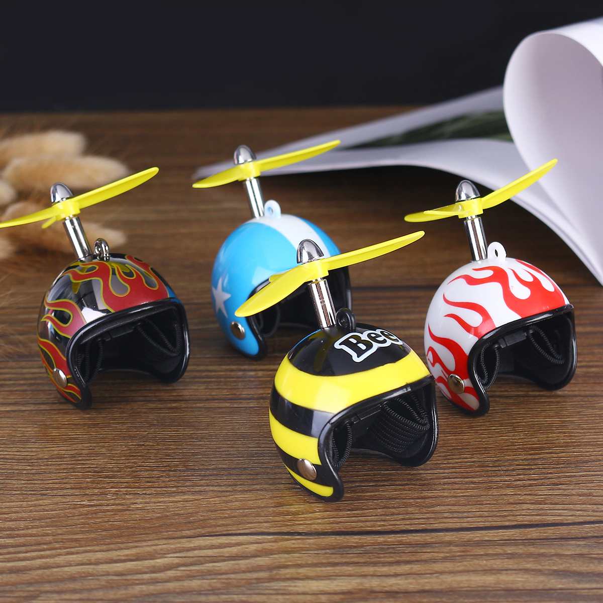 Drôle petit poulet casque pour animaux de compagnie poules oiseau dur chapeau de protection chapeaux transporteurs pour animaux de compagnie fournitures accessoires pour animaux de ferme hélice