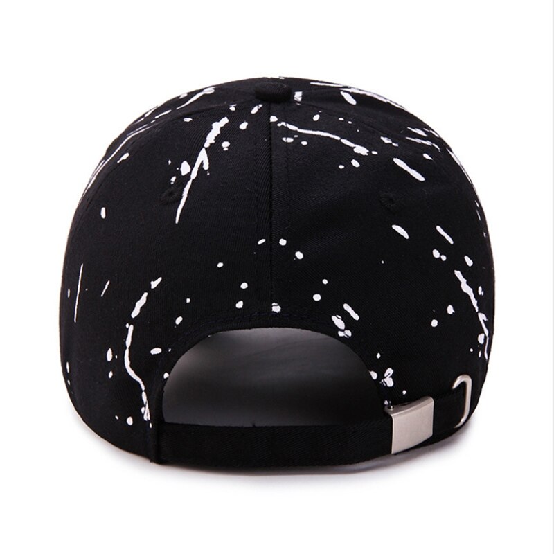 Stribe prik graffiti justerbart tryk udendørs baseball kasket forår efterår unisex nuance personlighed far hat top cap
