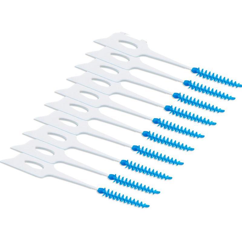 20pcs Dental Floss Interdental Brush Teeth Dental Flosser Toothpick Soft Silicone Floss Pick Oral Hygiene Tooth Care Cleaning: Default Title