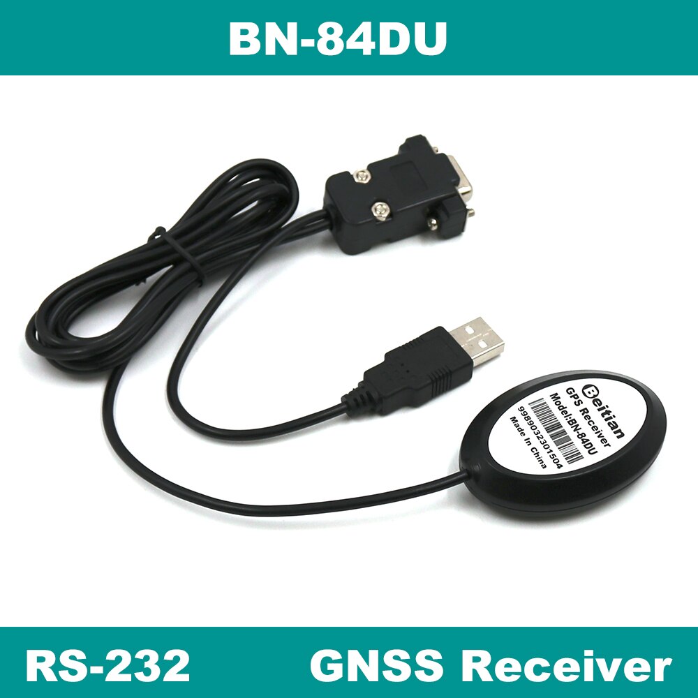 BEITIAN Ubx M8030-KT GNSS DB-9 Vrouwelijke + USB 2.0 Mannelijke Magnetische bodem waterdichte IP67 RS-232 niveau GLONASS GPS ontvanger BN-84DU