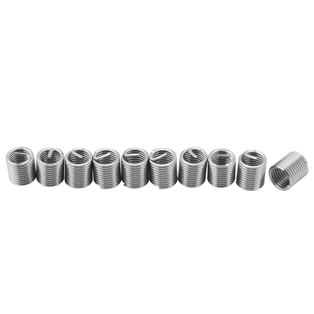 60pcs Stainless Steel Fastening Thread Insert Set Easy Install Repair Tool Industrial Spiral Wire Screw Sleeve Wear Resistance