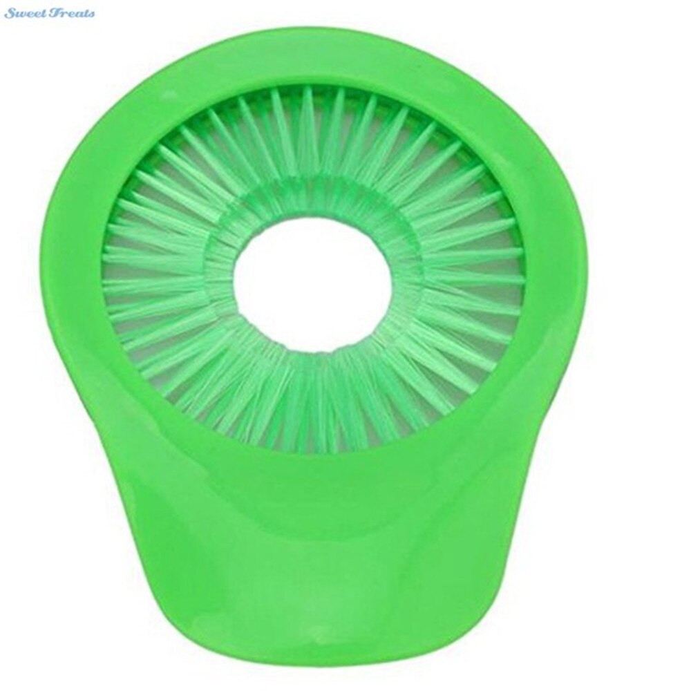 Nal en plastique Portable brosse de maïs fruits légumes concombre pomme de terre rotation brosse de nettoyage fournitures outils de cuisine: Green