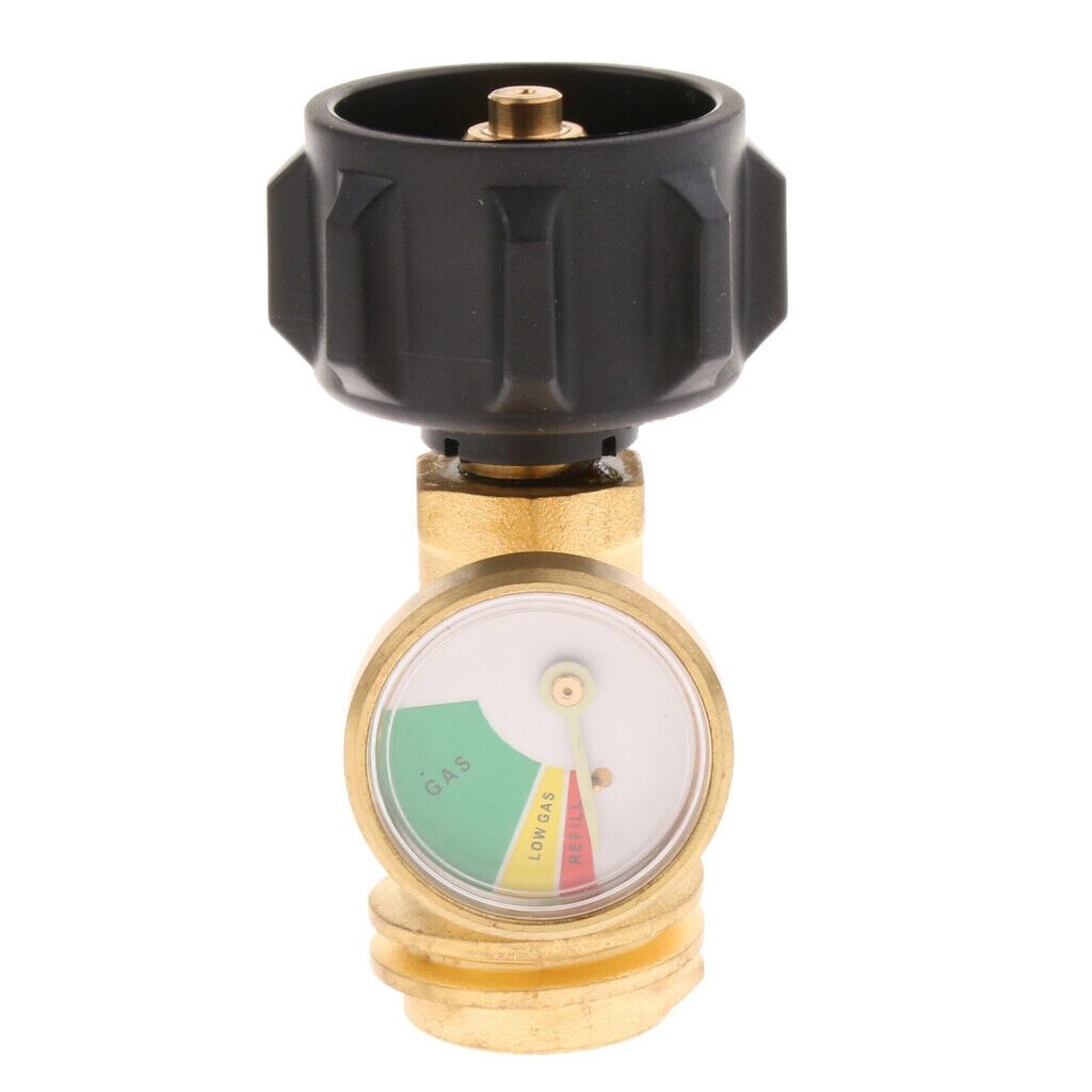 1Pc QCC1 Propane Tank Adapter Copper QCC1 Fitting Gas Gauge RV Camper Accessories For RV Camper BBQ Grill Outdoor
