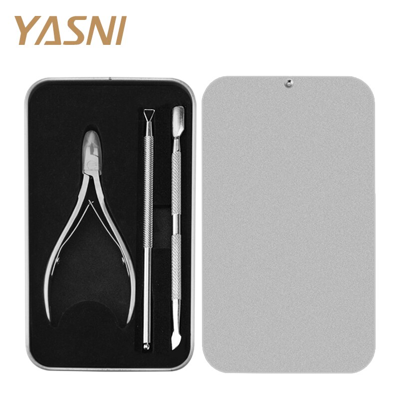 YASHNI Nail Cuticle Nipper Stainless Steel Tweezer Clipper Dead Skin Remover Scissor Plier Pusher Nail Tool ZJ01