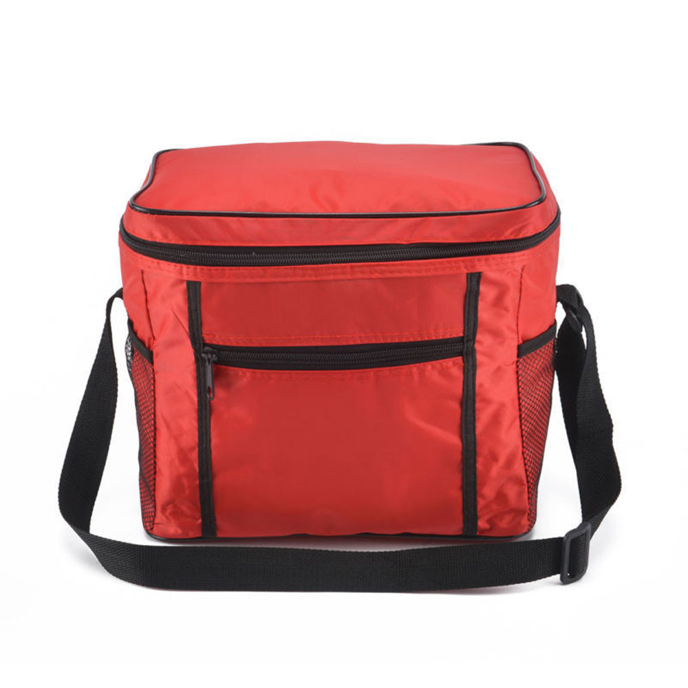 Large Portable Cool Bag Insulated Thermal Cooler for Food Drink Lunch Picnic picnic basket picnic refrigerator bag: Red