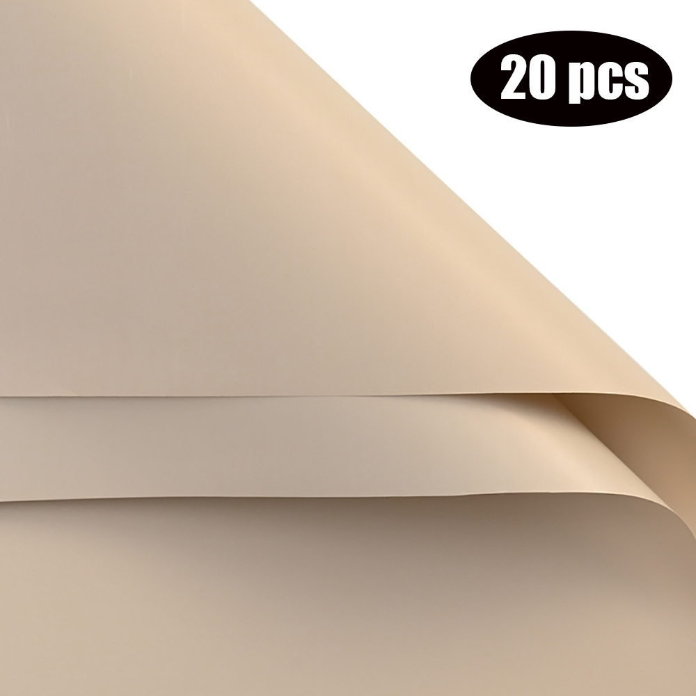 20 piezas de papel para envolver flores, ramo de papel Ouya de Color sólido, paquete Floral de estilo coreano, materiales de floristería DIY: Amarillo fluorescente