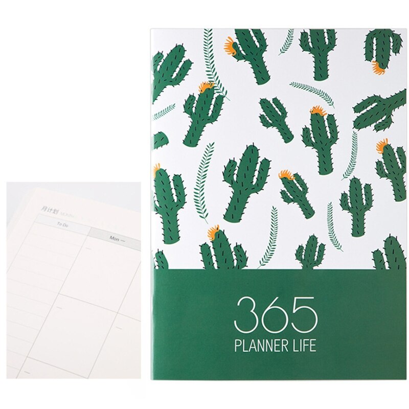 Agenda Planner Organizer A4 Notebook Journal Monthly Daily Planner Note Book Stationary School Supplies: SP