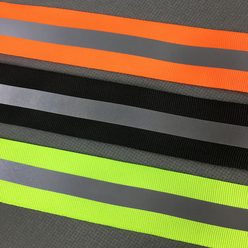 10 m/partij 1cm 2cm 3cm 4cm 5cm Groen Oxford reflecterende stof naaien tape, genaaid reflecterende tape voor kleding tassen hoge zichtbaarheid