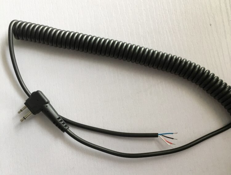 10 pz 2 spillo 4 Fili oratore Mic Cavo di Spalla Maniglia di Ricambio cavo per Motorola Due-modo Radio CP100 CP150 CP200 VHF/UH