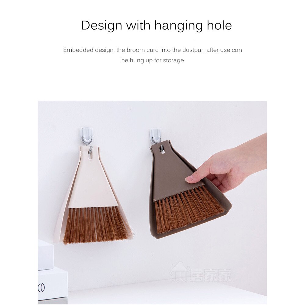 Mini Sweeping Brush Cleaning Small Broom Pan Set Home Office Table Cleaning Tools Desk Portable Pan Panited Set