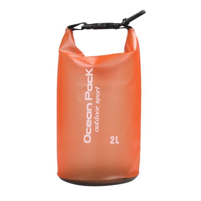 Mochila flotante impermeable, bolsa a prueba de agua, saco enrollable, para Kayak, Rafting, canotaje, río, senderismo o piscina, uso al aire libre: Orange 2L