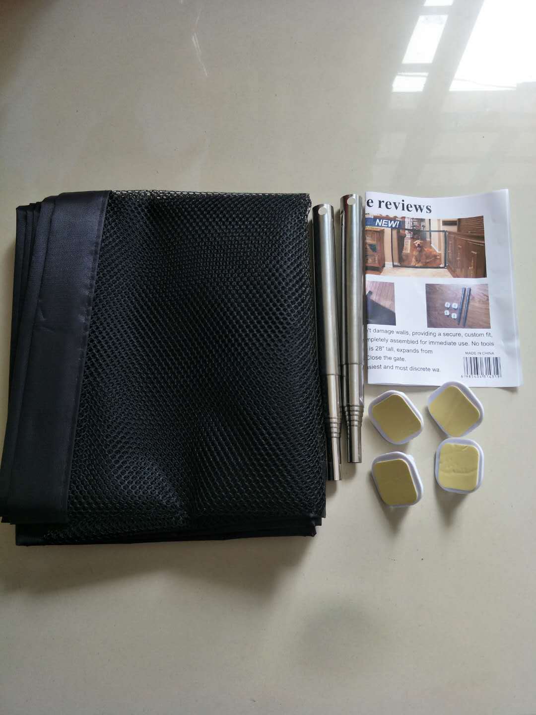 Z30 Dog Gate The Ingenious Mesh Magic Gate Pet Gate For Dogs Safe Guard And Install Dog Safety Enclosure Dog Fences: 72x110cm