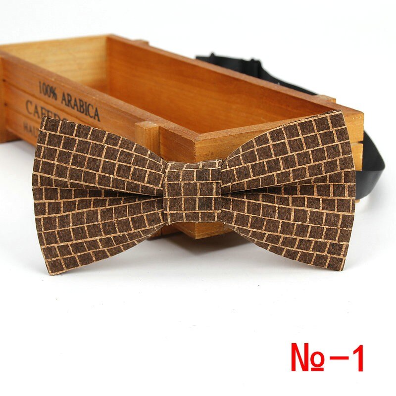 Pajarita de madera de corcho para hombre, pajaritas de madera a rayas Vintage, accesorios de mariposa para boda, negocios informales, Retro, novedad