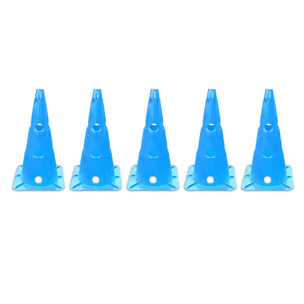 Conos deportivos duraderos para patinaje, marcador de entrenamiento de fútbol y soporte de disco para niños, actividad de campo: Azul