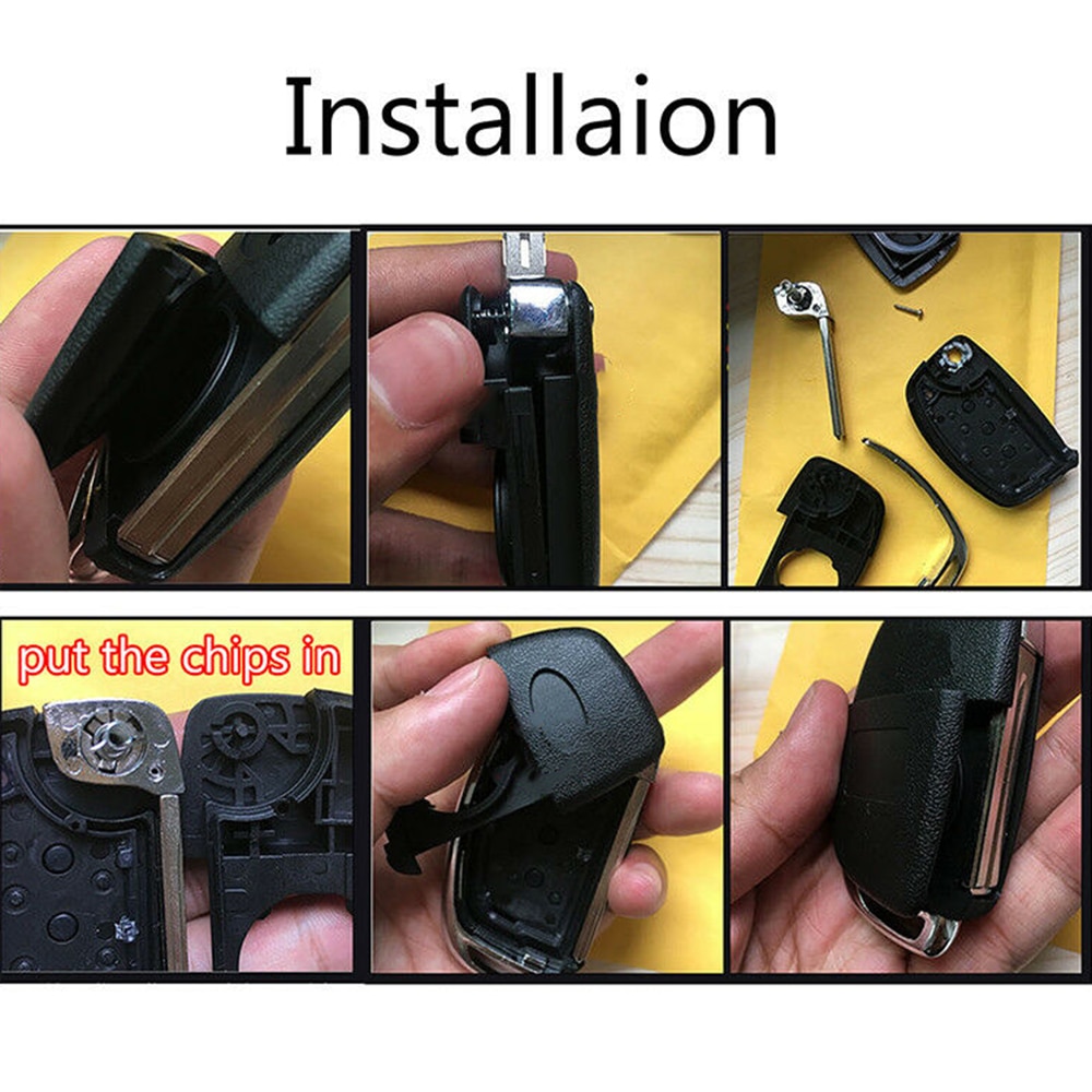 Flip -key skal til hyundai elantra tucson  i20 creta  ix35 med blad fjernbetjening udskiftning nøgle shell hus