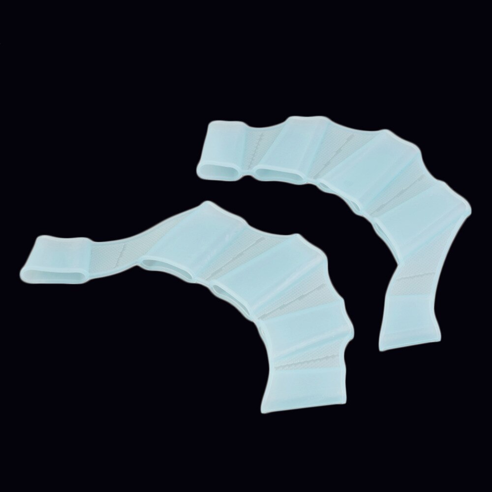 1 par silikon svømmende håndfinner svømmeføtter håndflate med håndflate på fingeren