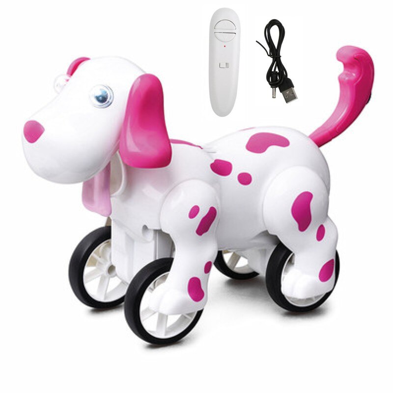 2,4G Smart Roboter Hund Fernbedienung RC Hund Spielzeug Intelligent Reden Tanzen Sounding Walking Roboter Hund Spielzeug kid besten spielen zu: Rosa