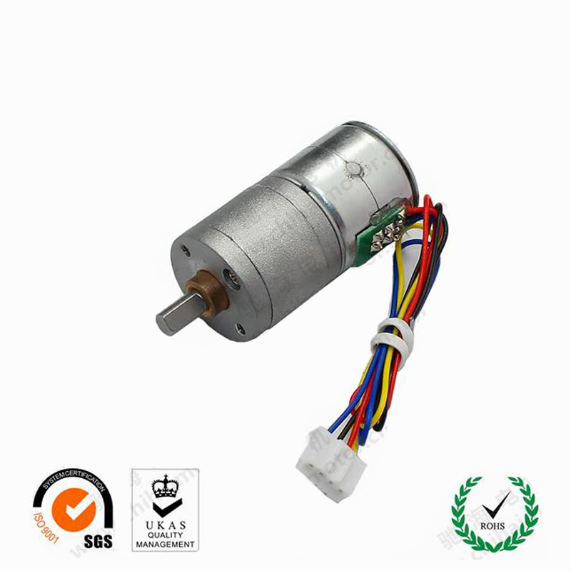 Gm20av-125 2- fase 4- ledningsdiameter 20mm miniatyrreduksjons trinnmotor , 20av fullmetall girkasse  dc5 v 12v