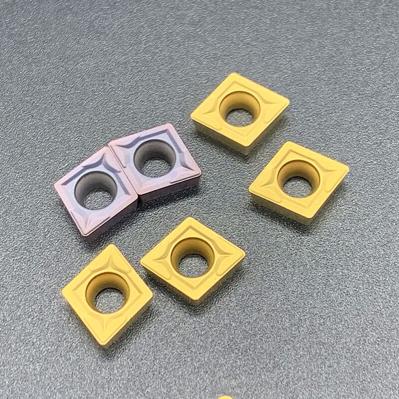 10 piezas CCMT 060204 CCMT 060208 VP15TF UE6020 US735 herramienta de fresado redondo interior CCMT 060204 Herramienta de fresado de herramienta de torno de hoja CNC