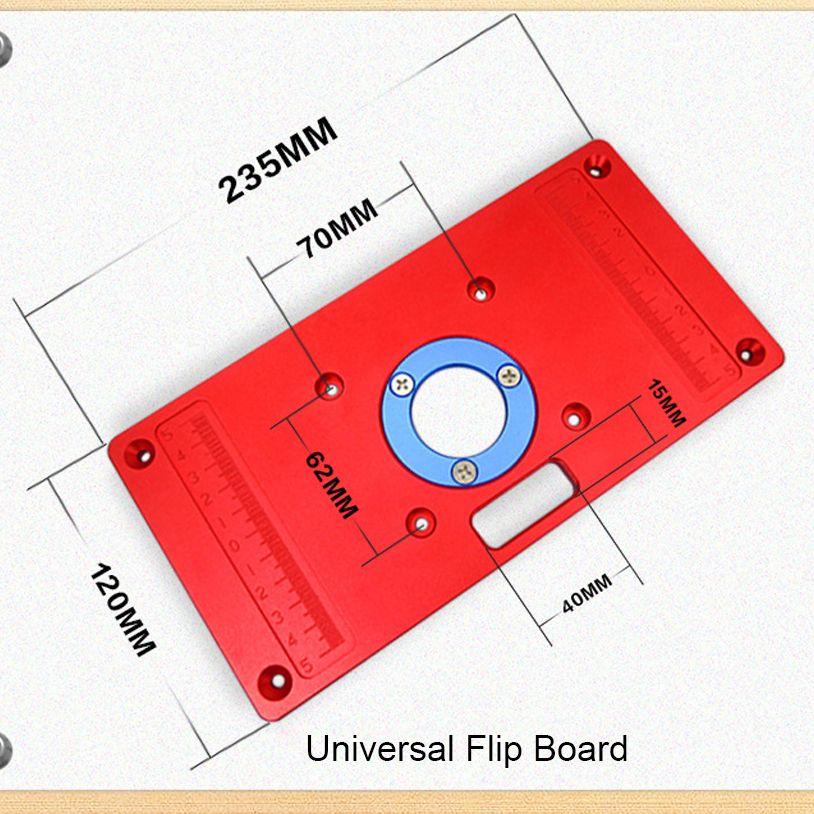 Wood Router Table Insert Plate Woodworking Benches Multifunctional Aluminium Wood Router Plate Trimmer Engraving Machine Board