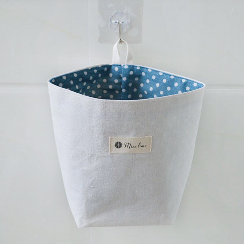 White Hanging Pockets Small Storage Bags Hanging Organizer for Home Living Almacenamiento Y Organizacion Organiser Rangement