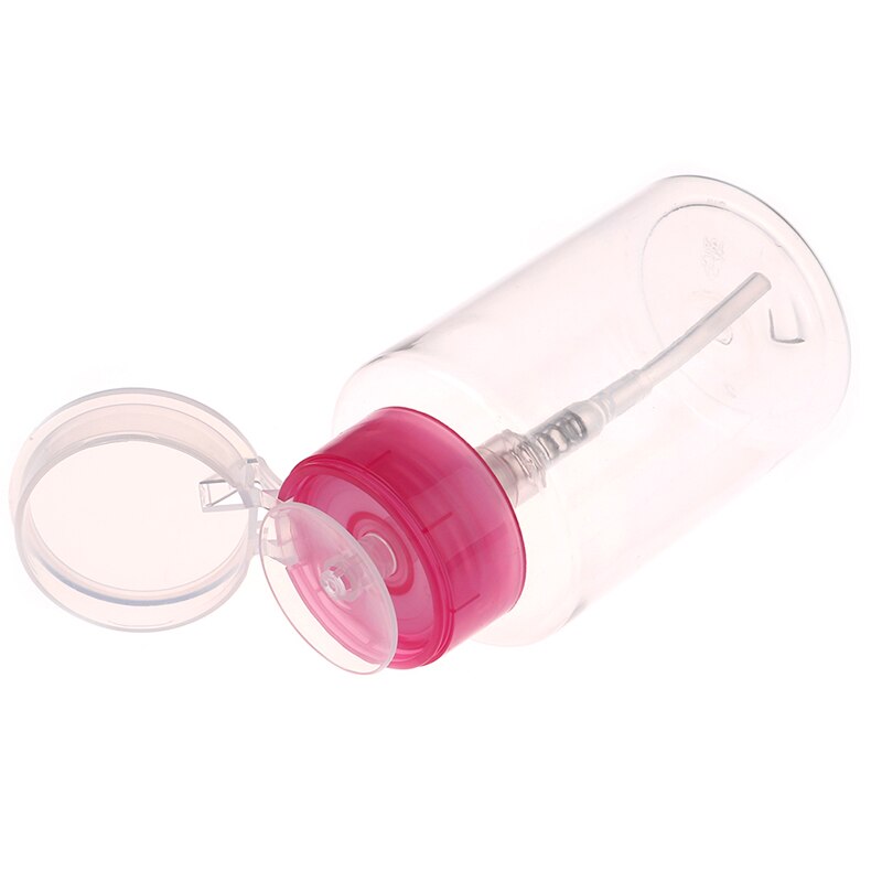 1 stk tom klar pumpe dispenser parfume flaske beholder til acetone polish remover alkohol flydende æterisk olie rejseflaske
