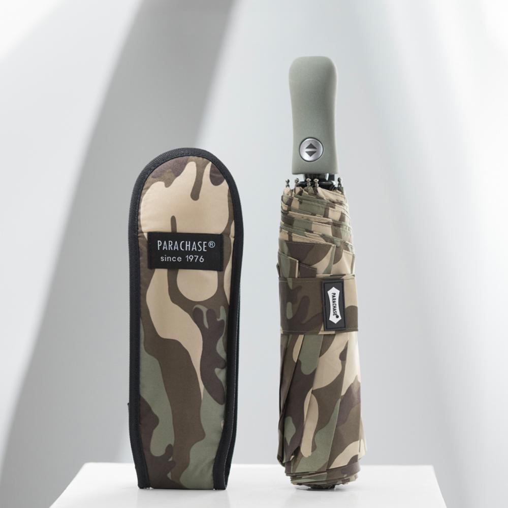 Parachase Automatic Umbrella Men Women Large Folding Camouflage Style Umbrella Windproof Paraguas 8 Ribs Big Golf Umbrella Rain