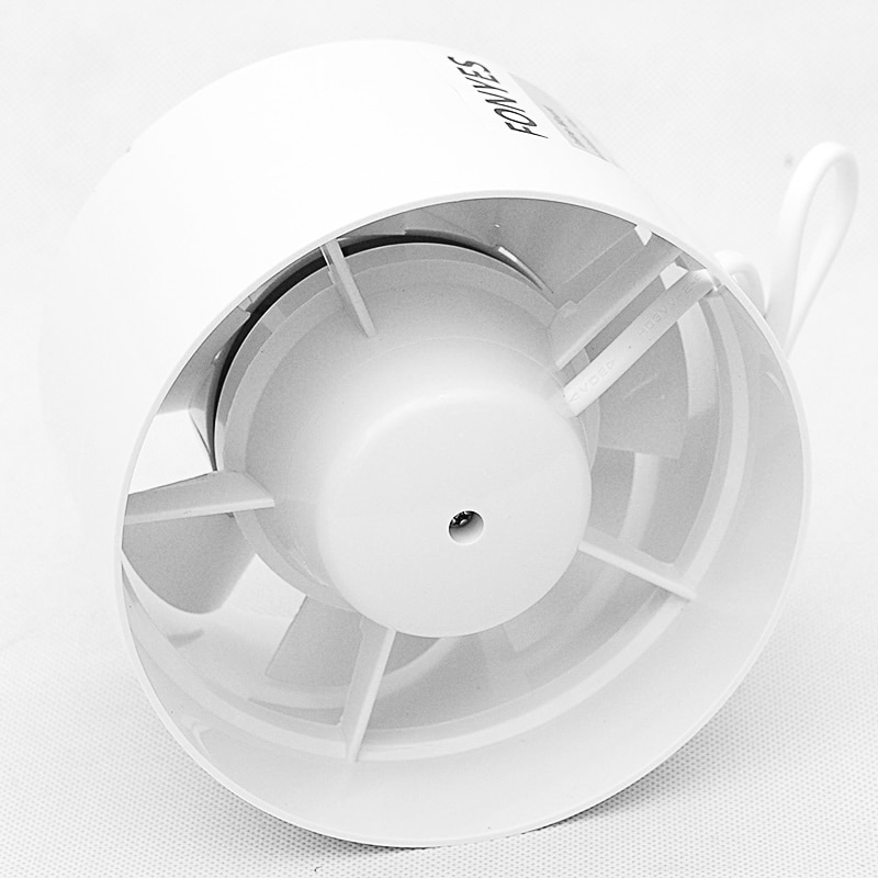 Ventilador en línea de 5 pulgadas, ventilador extractor de aire, ventilador de techo, ventilación para baño, inodoro, 125mm, 220V