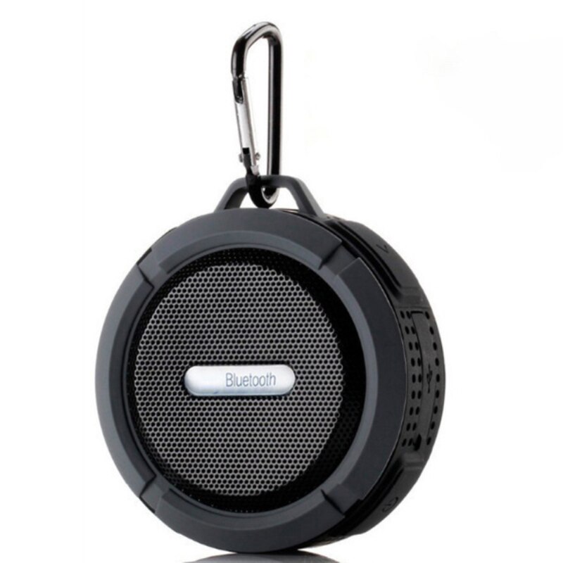 C6 IP65 Waterproof Wireless Bluetooth Speaker Big Suction Cup Dustproof Speakers HIFI Stereo Outdoor Sports Mini TF Subwoofer: C