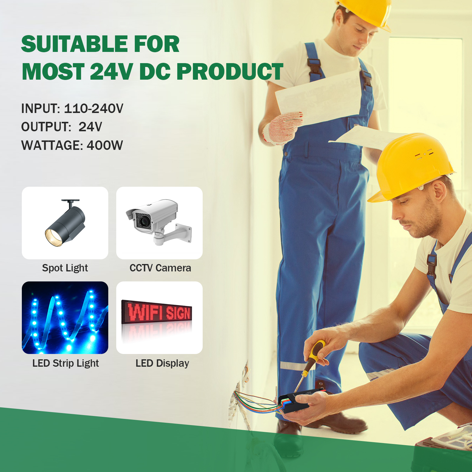 Trasformatori di illuminazione ultra sottili 110V 220V a 12V 24V 60W 100W 200W 300W 400W per autista adattatore di alimentazione per strisce portato CCTV