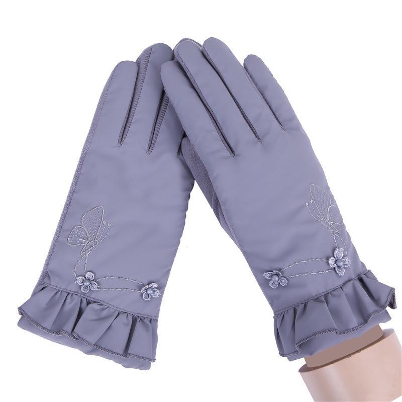 Frauen Casual Solide Voll-Finger Winddicht Touch 027A, 027C, 027D, 027E Bildschirm Unisex Bildschirm, warme Handschuhe