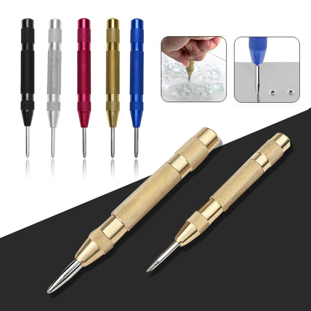 Automatic Center Punch Steel Spring Loaded Marking Starting Holes Hand Tool Kit HSS Positioner High Hardness Punch Chisel
