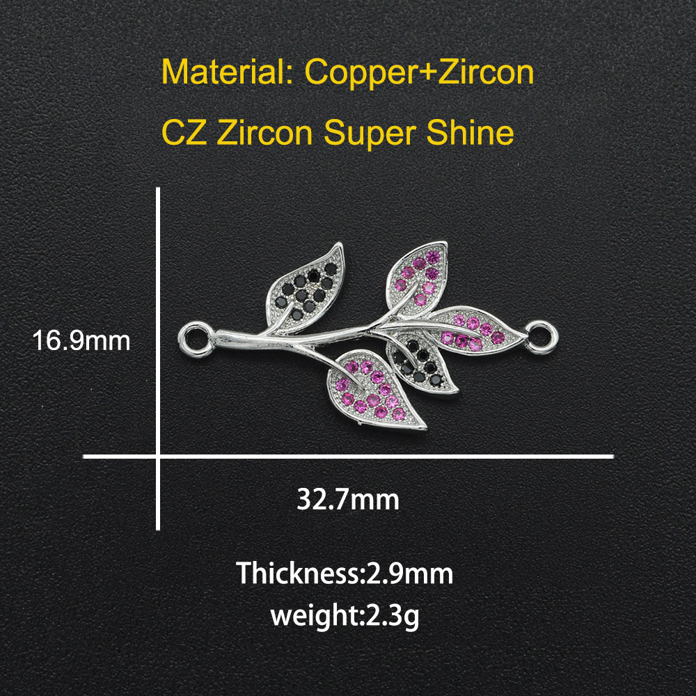 Diy Ananas CZ Charms Cactus Ketting Hanger Zirkoon Apple Connector Voor Sieraden Zonnebloem Maken: Antique Gold Plated